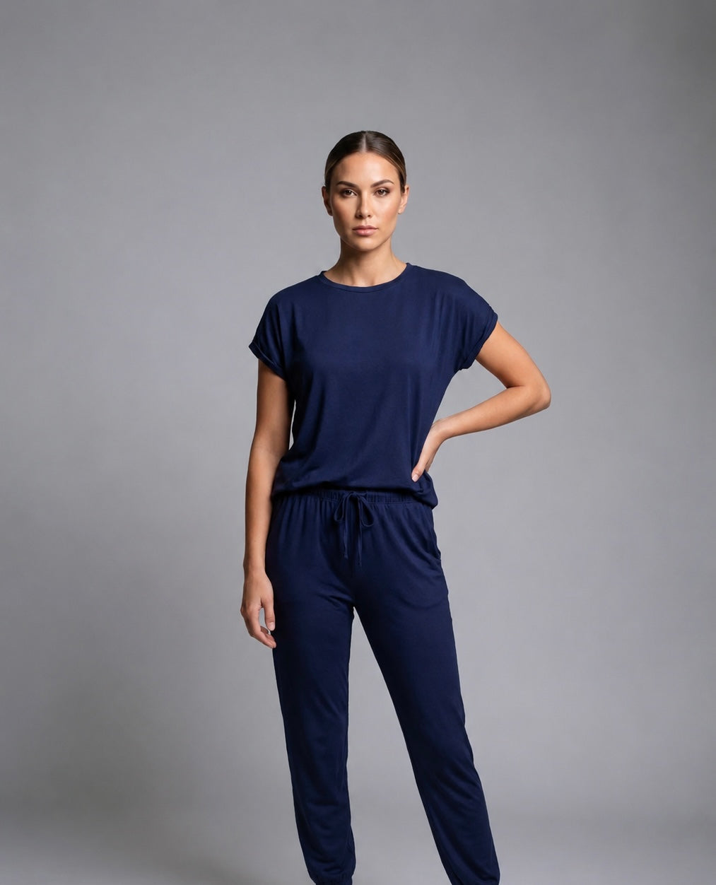 CONJUNTO DANA NAVY — slow fashion ALMA Clothing en modal