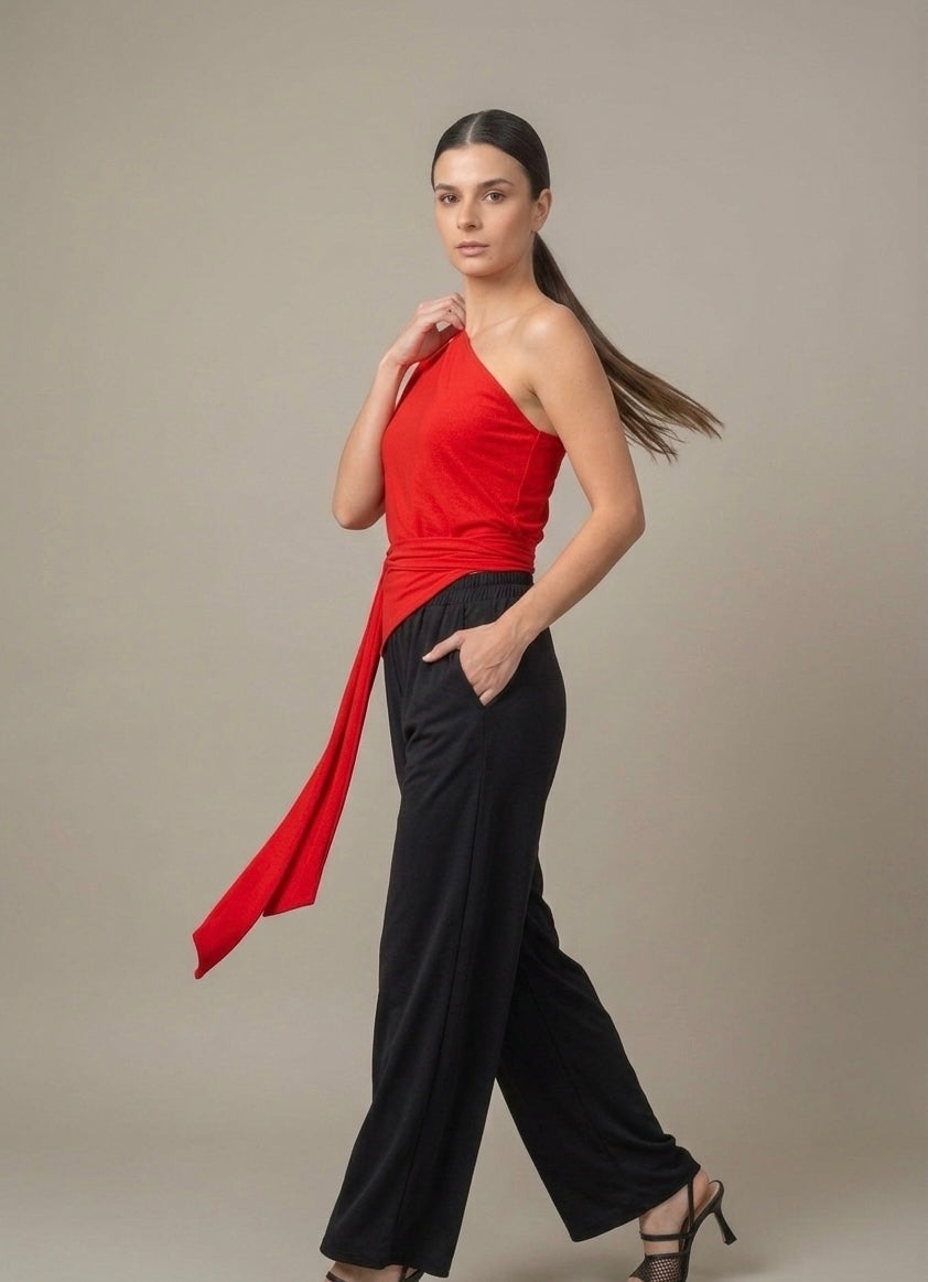 TOP MAITE ROJO — Vista lateral