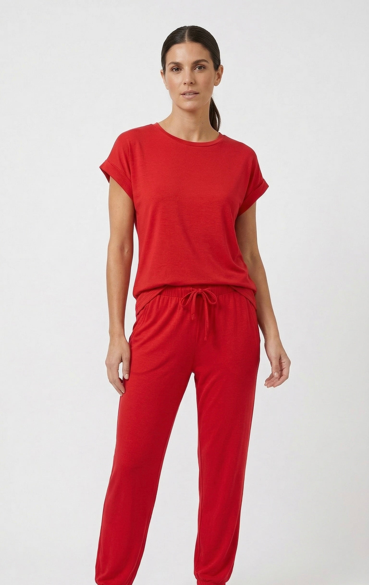 CONJUNTO DANA ROJO — slow fashion ALMA Clothing en modal