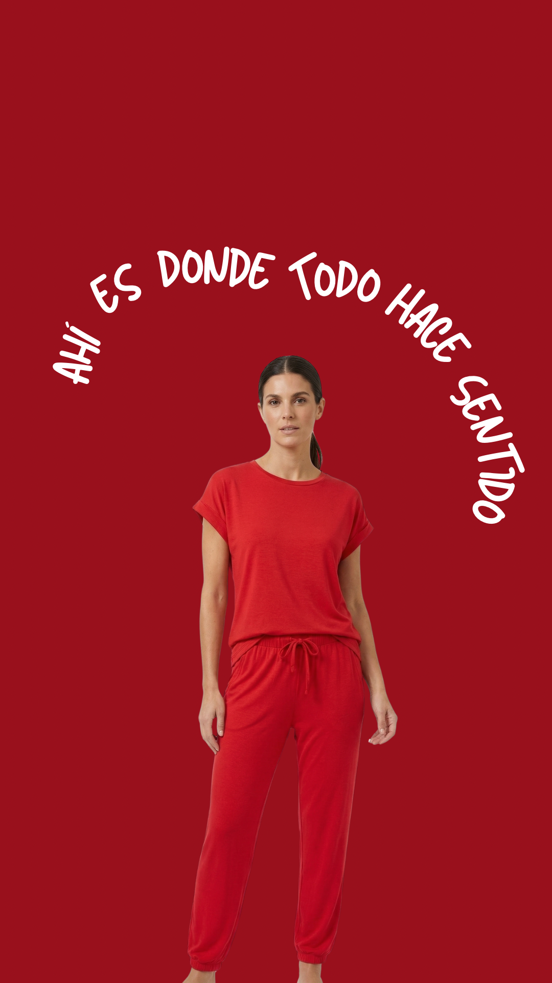 CONJUNTO DANA ROJO — slow fashion ALMA Clothing en modal