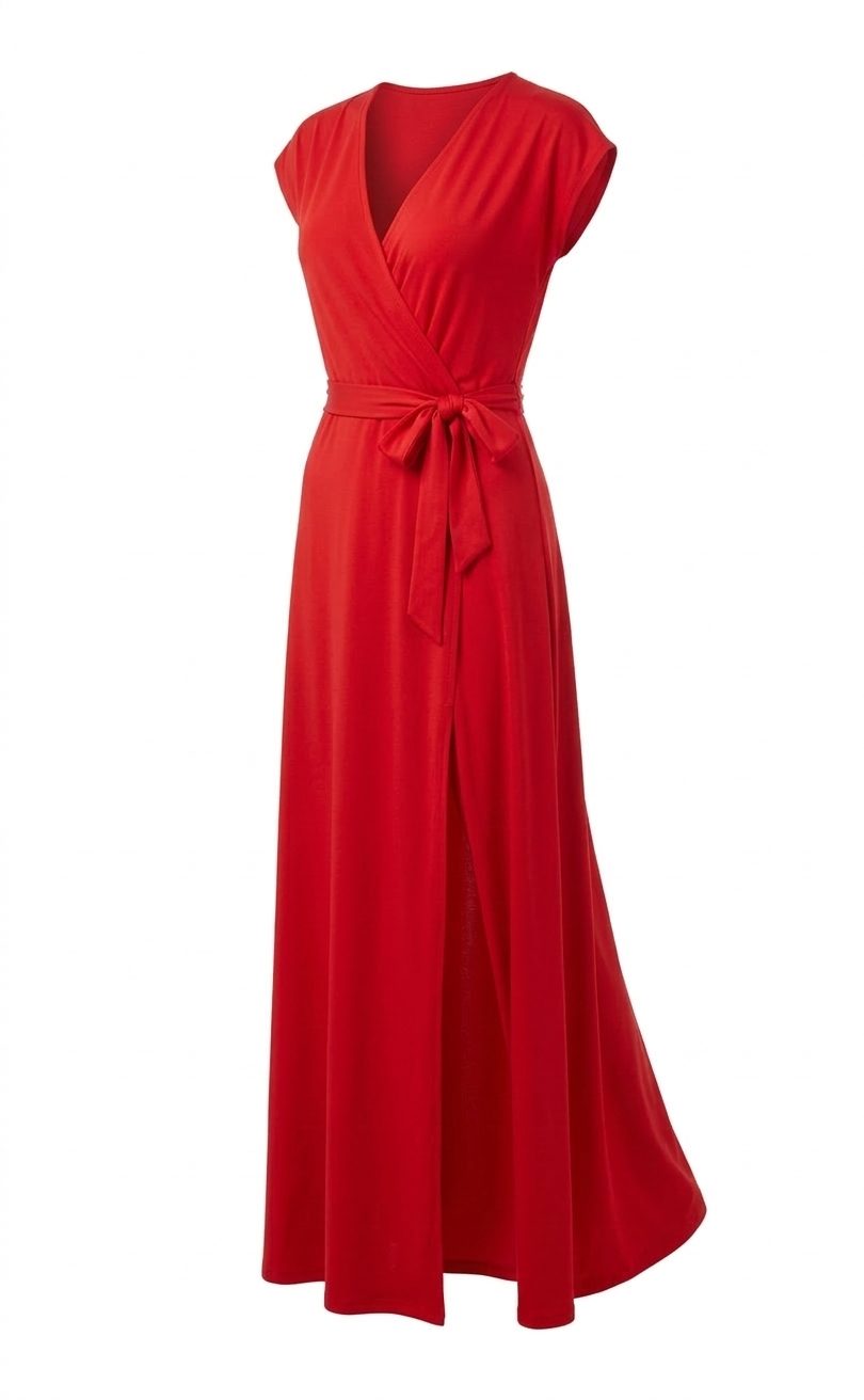 VESTIDO JULIETA ROJO — Vista lateral